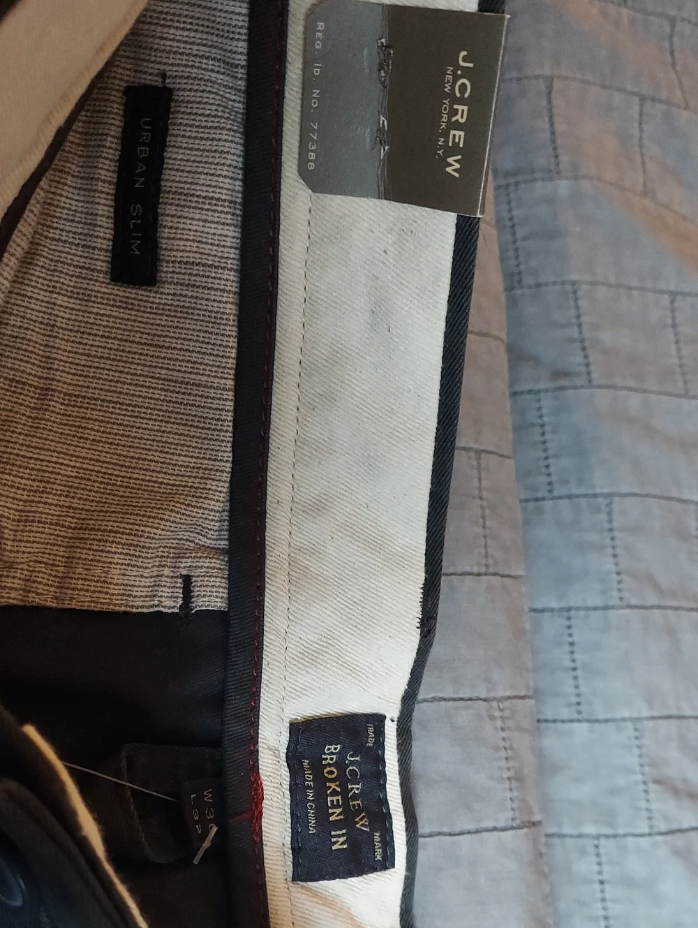 J. Crew Faded Black Chino Pants